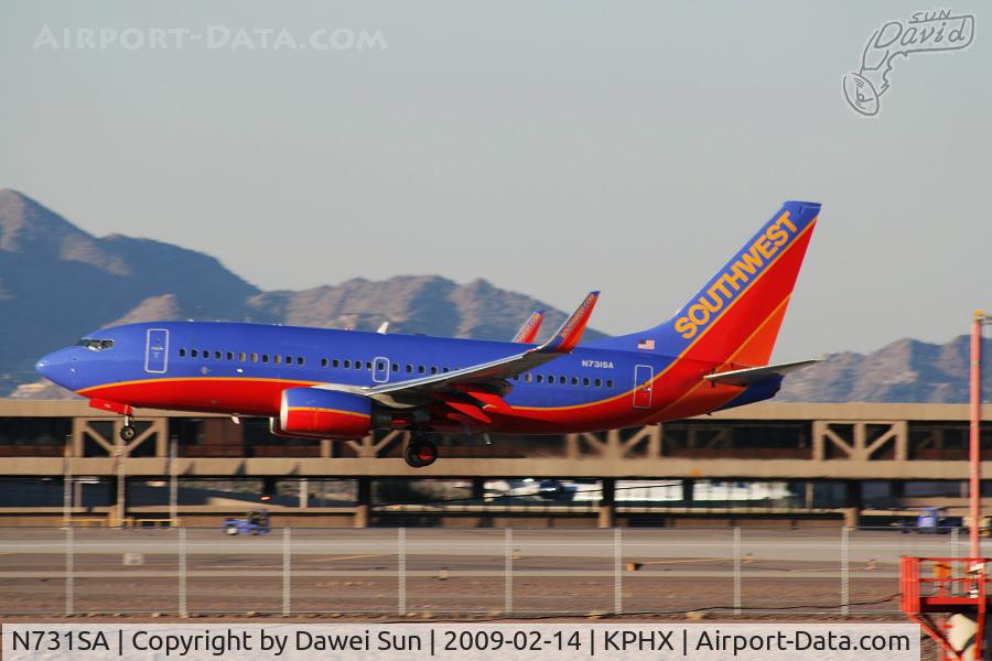 N731SA, 1999 Boeing 737-7H4 C/N 27863, 737
