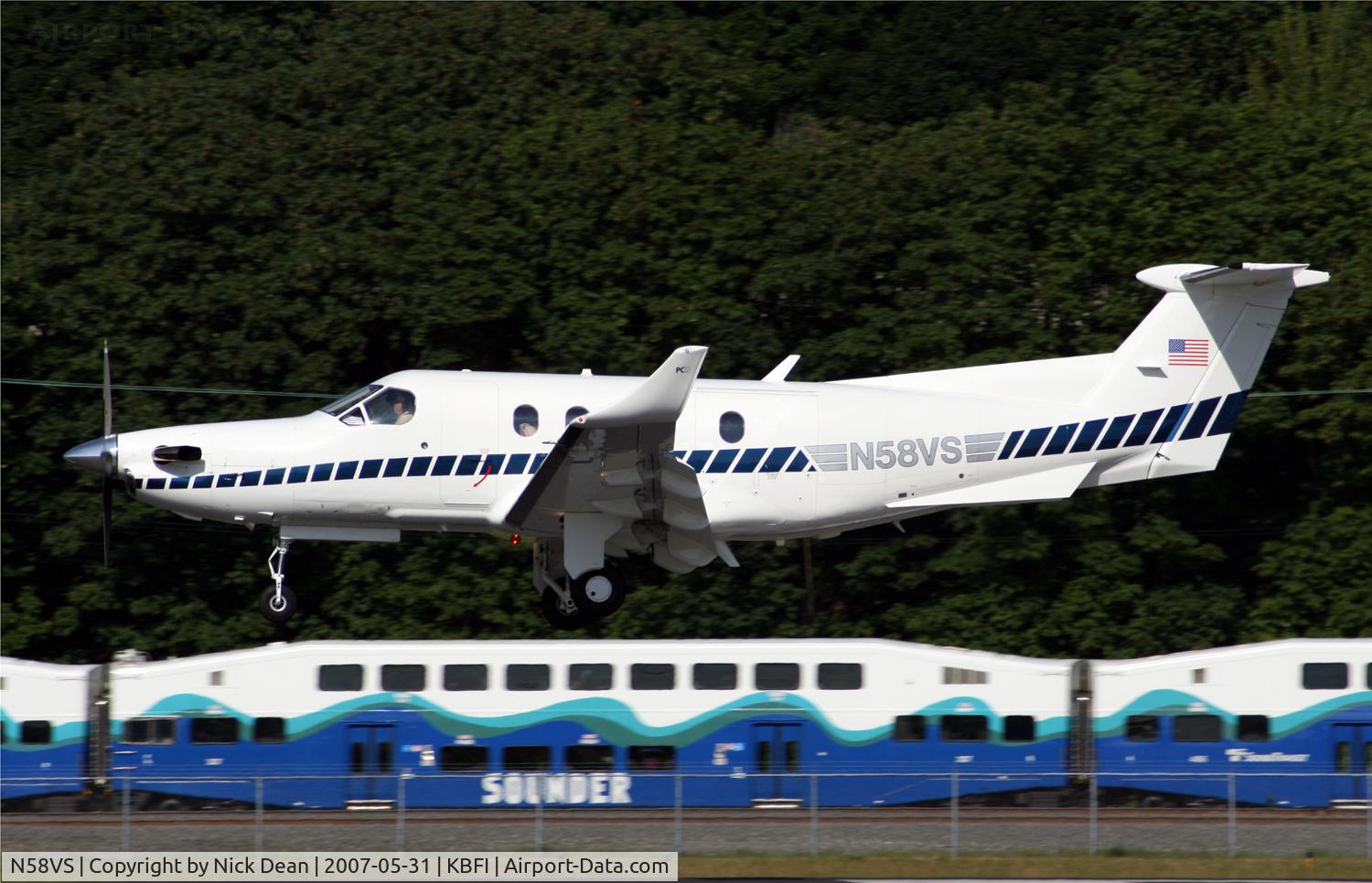 N58VS, 2000 Pilatus PC-12/45 C/N 341, KBFI