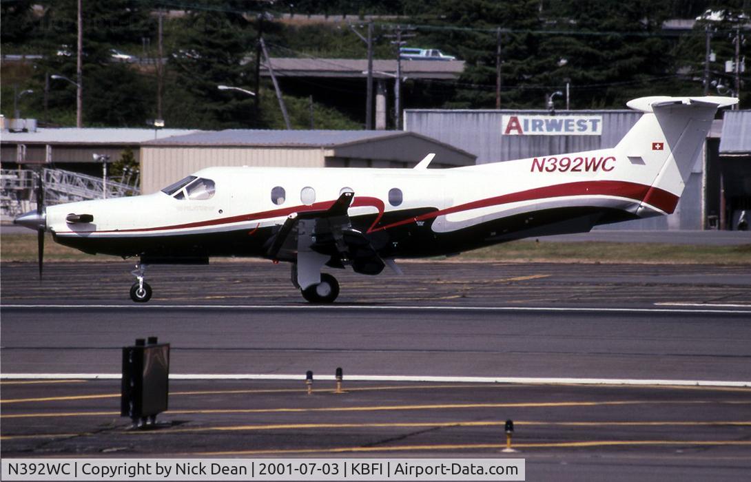 N392WC, 2000 Pilatus PC-12/45 C/N 392, KBFI