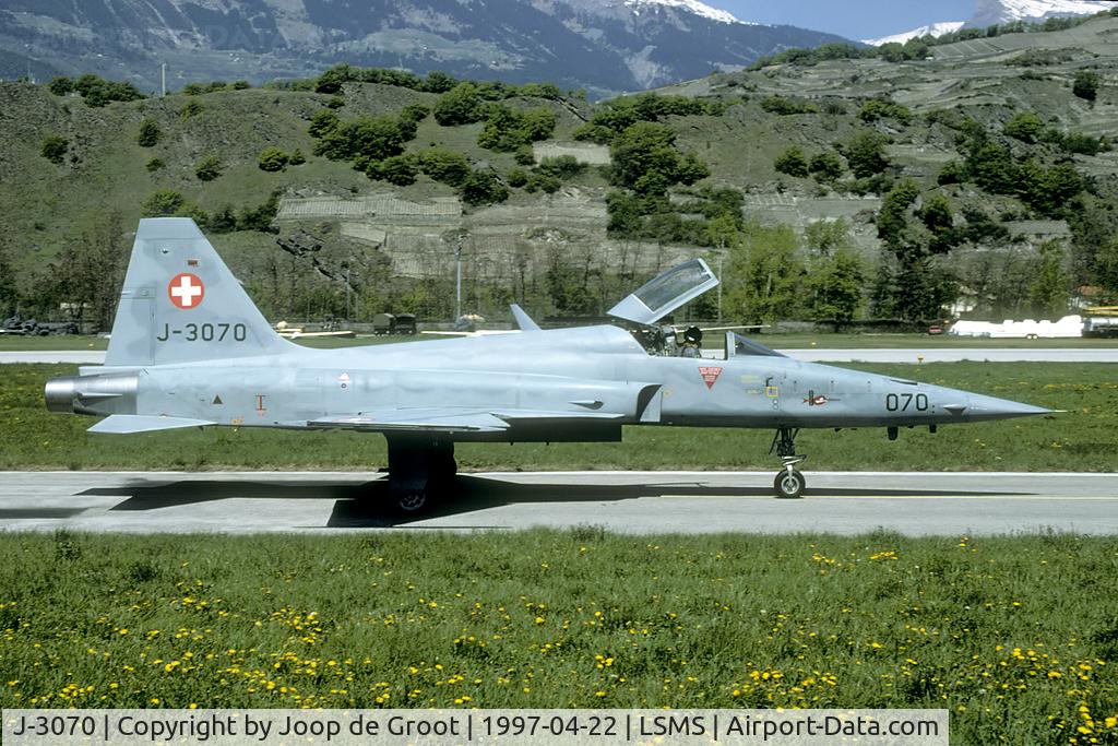 J-3070, Northrop F-5F Tiger II C/N L.1070, We were lucky to see Tigers operating out of Sion this year. There was probably a trainings course or refresher cours going on.