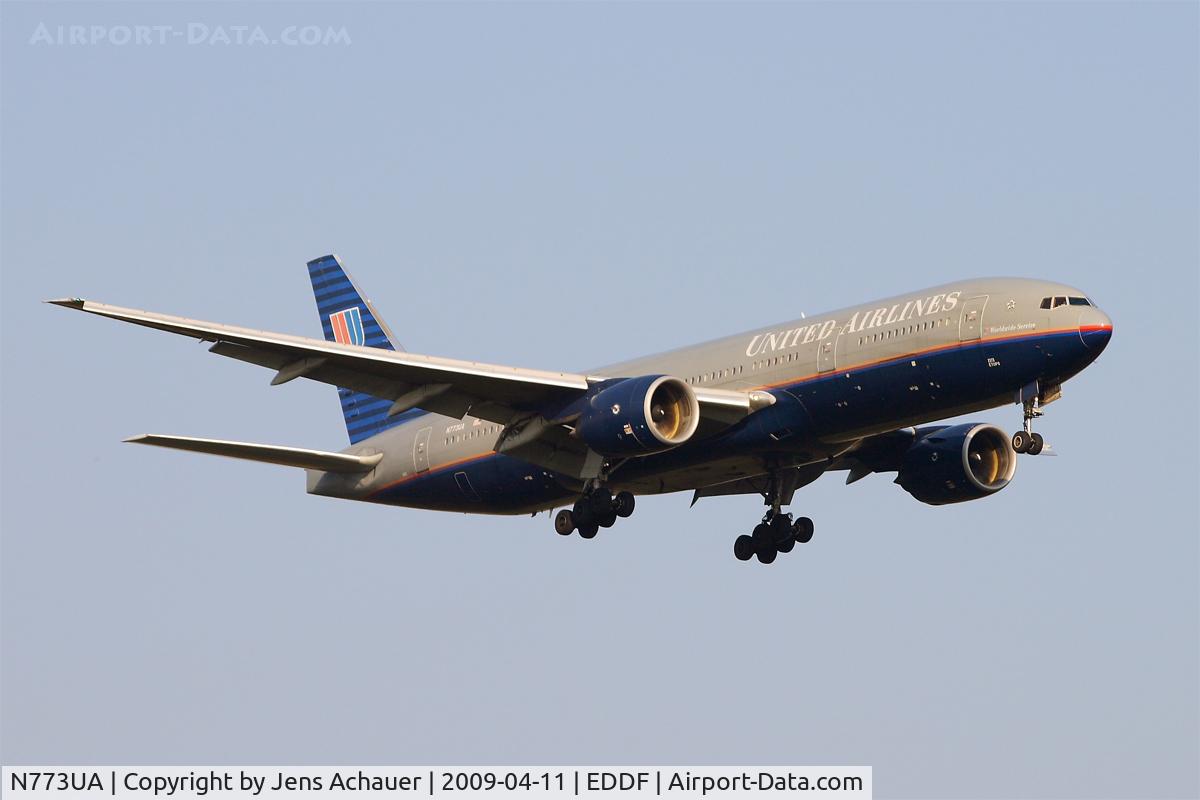 N773UA, 1995 Boeing 777-222 C/N 26929, United Airlines - Boeing 777-222