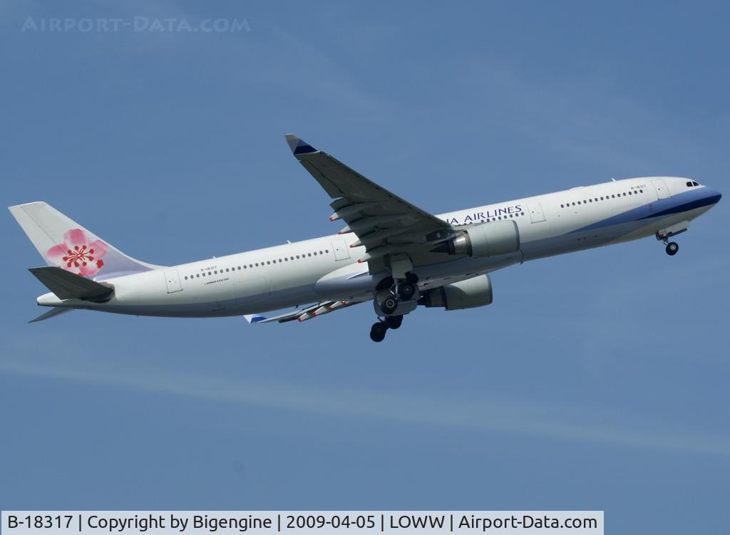 B-18317, 2007 Airbus A330-302 C/N 861, Take off.