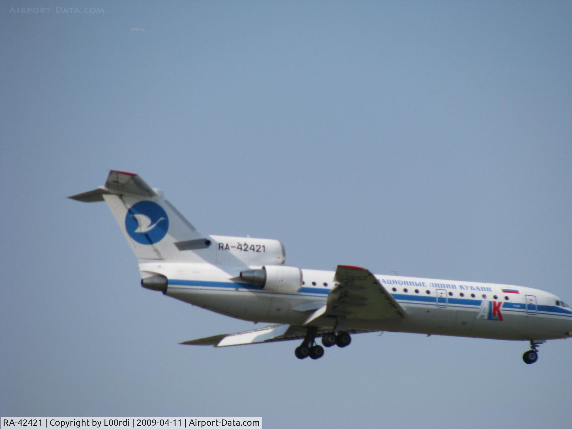 RA-42421, Yakovlev Yak-42D C/N 4520422303017, Jak 42