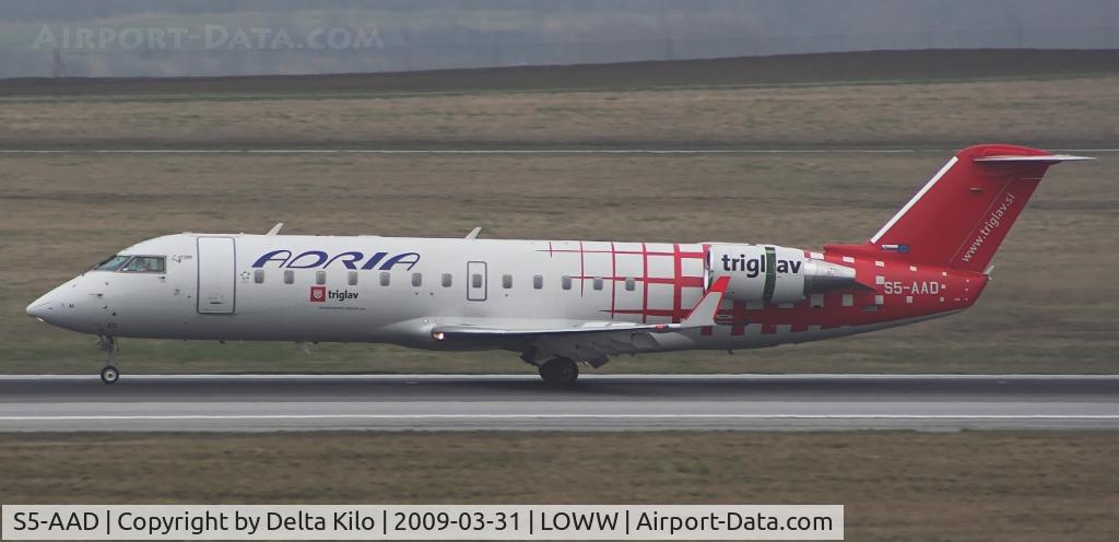 S5-AAD, 1997 Canadair CRJ-200LR (CL-600-2B19) C/N 7166, ADRIA color Triglav