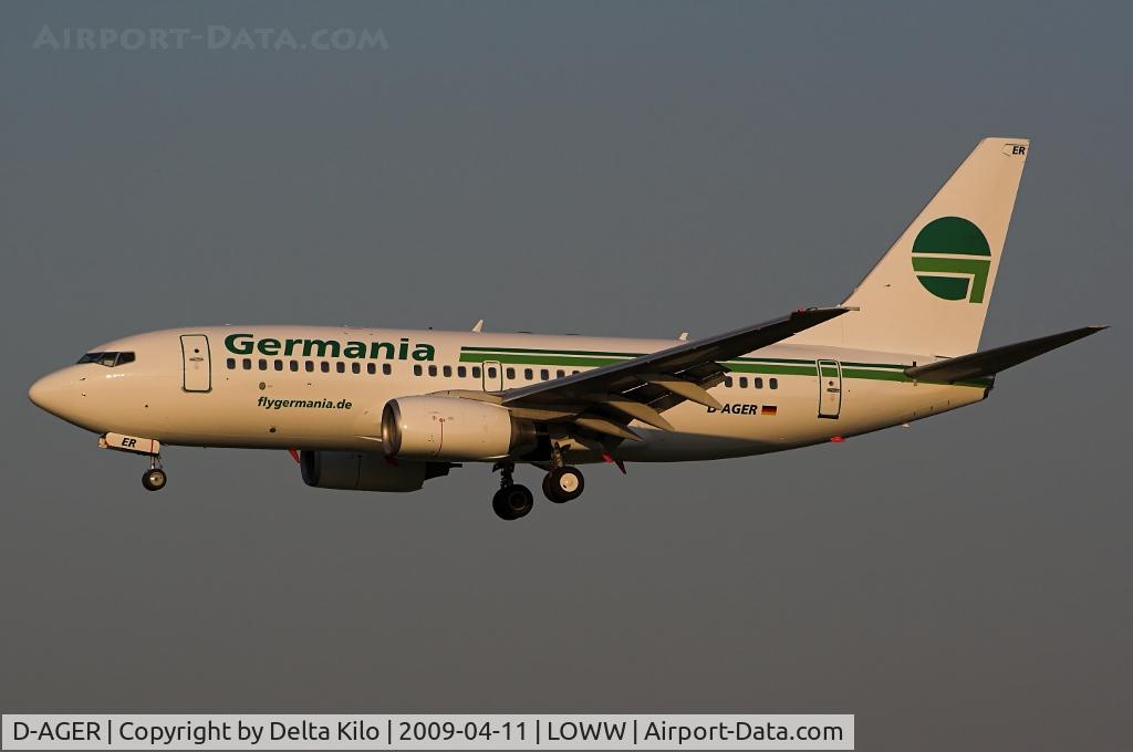 D-AGER, 1998 Boeing 737-75B C/N 28107, Germania/Air Berlin