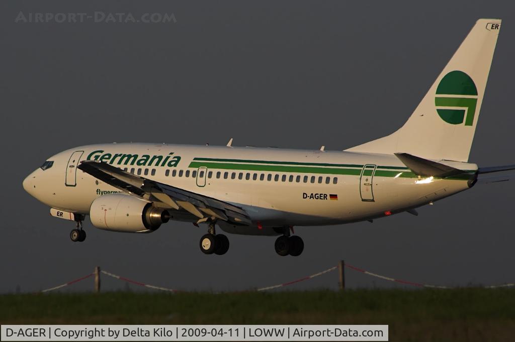 D-AGER, 1998 Boeing 737-75B C/N 28107, Germania/Air Berlin
