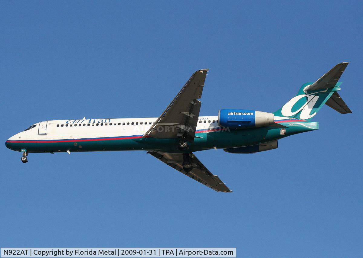 N922AT, 2005 Boeing 717-200 C/N 55050, Air Tran 717
