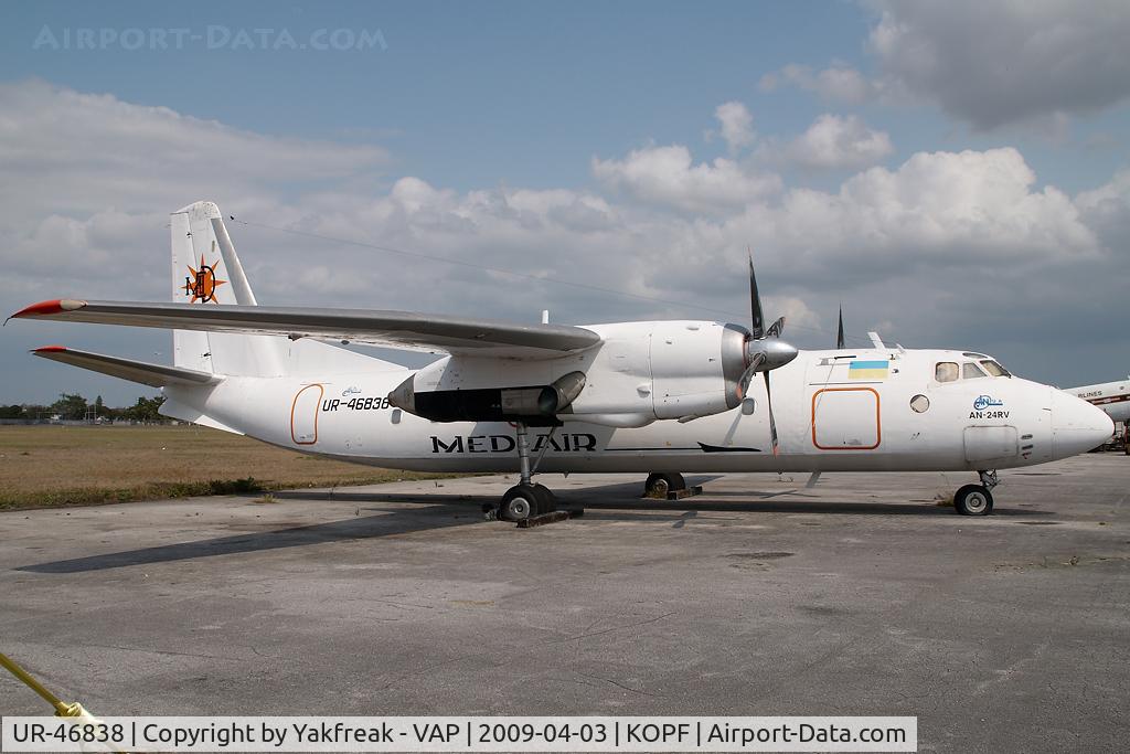 UR-46838, 1971 Antonov An-24RV C/N 7306805, Med Air Antonov 24