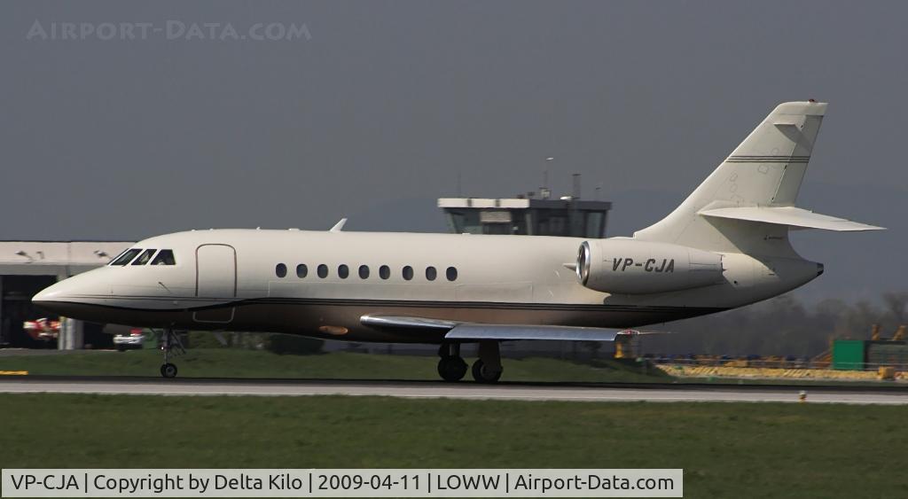 VP-CJA, 1995 Dassault Falcon 2000 C/N 18, EAT Executive Air Transport Ltd