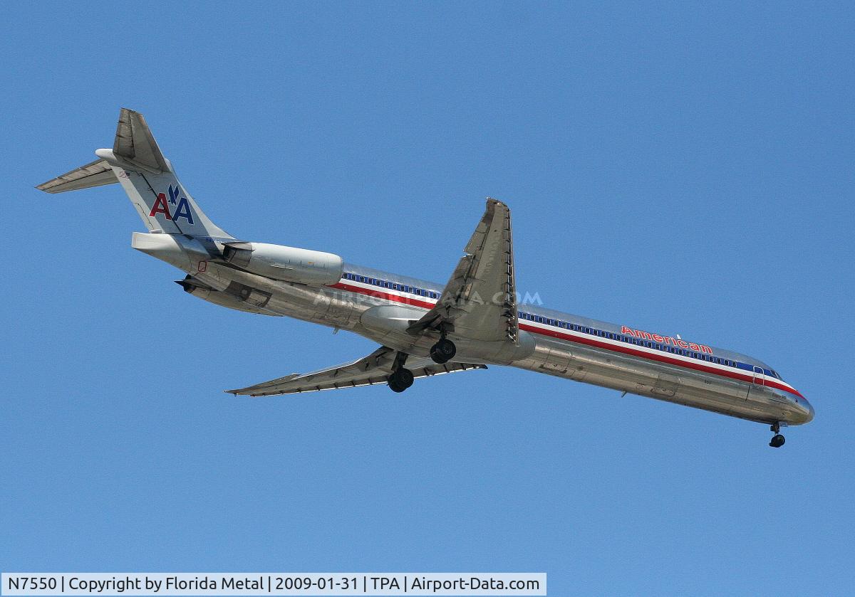 N7550, 1991 McDonnell Douglas MD-82 (DC-9-82) C/N 53032, American MD-82