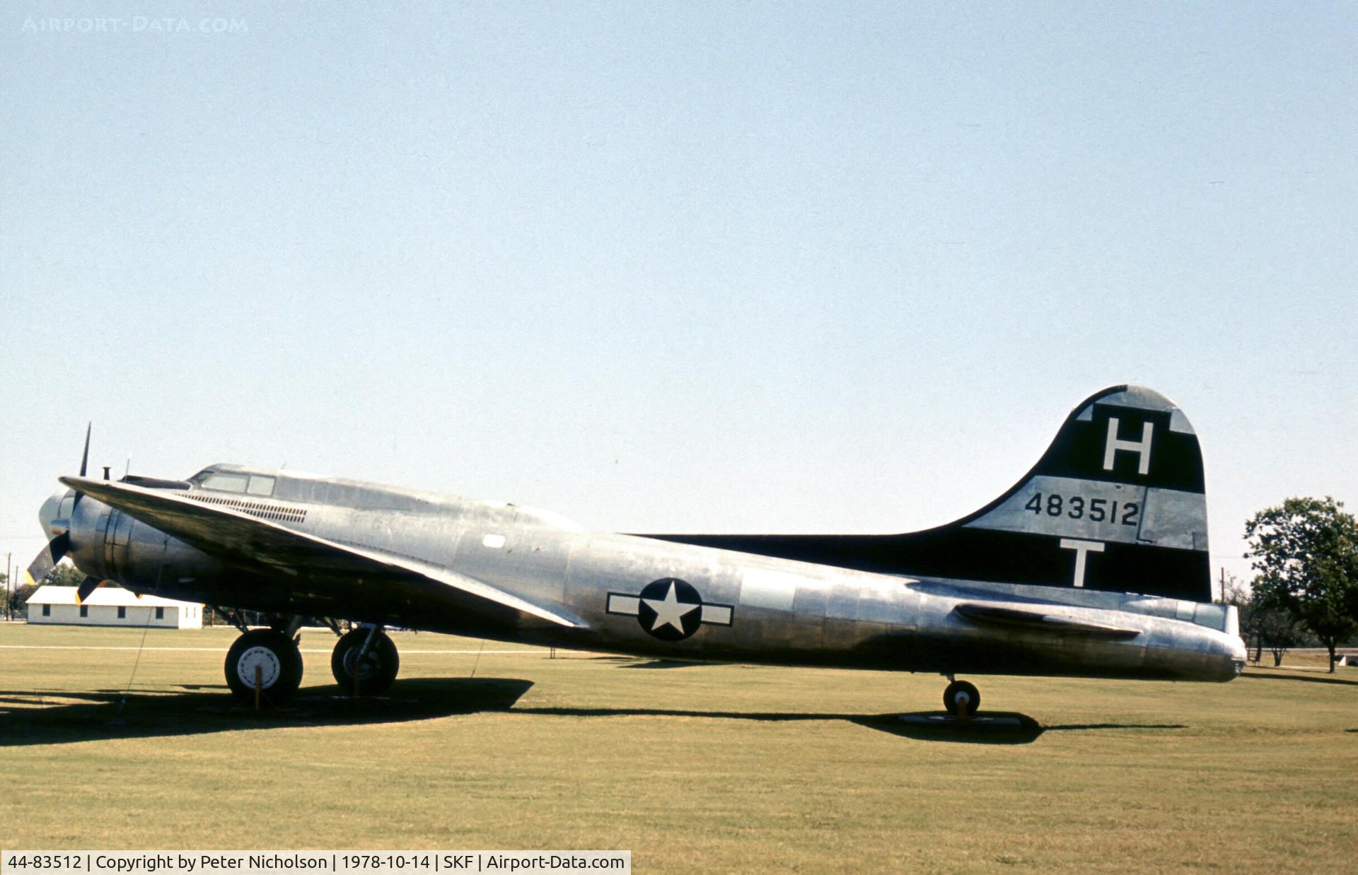 44-83512, 1944 Boeing (BDV) TB-17G Flying Fortress C/N 32153, Another view of the TB-17G in the USAF History & Traditions Museum in 1978.
