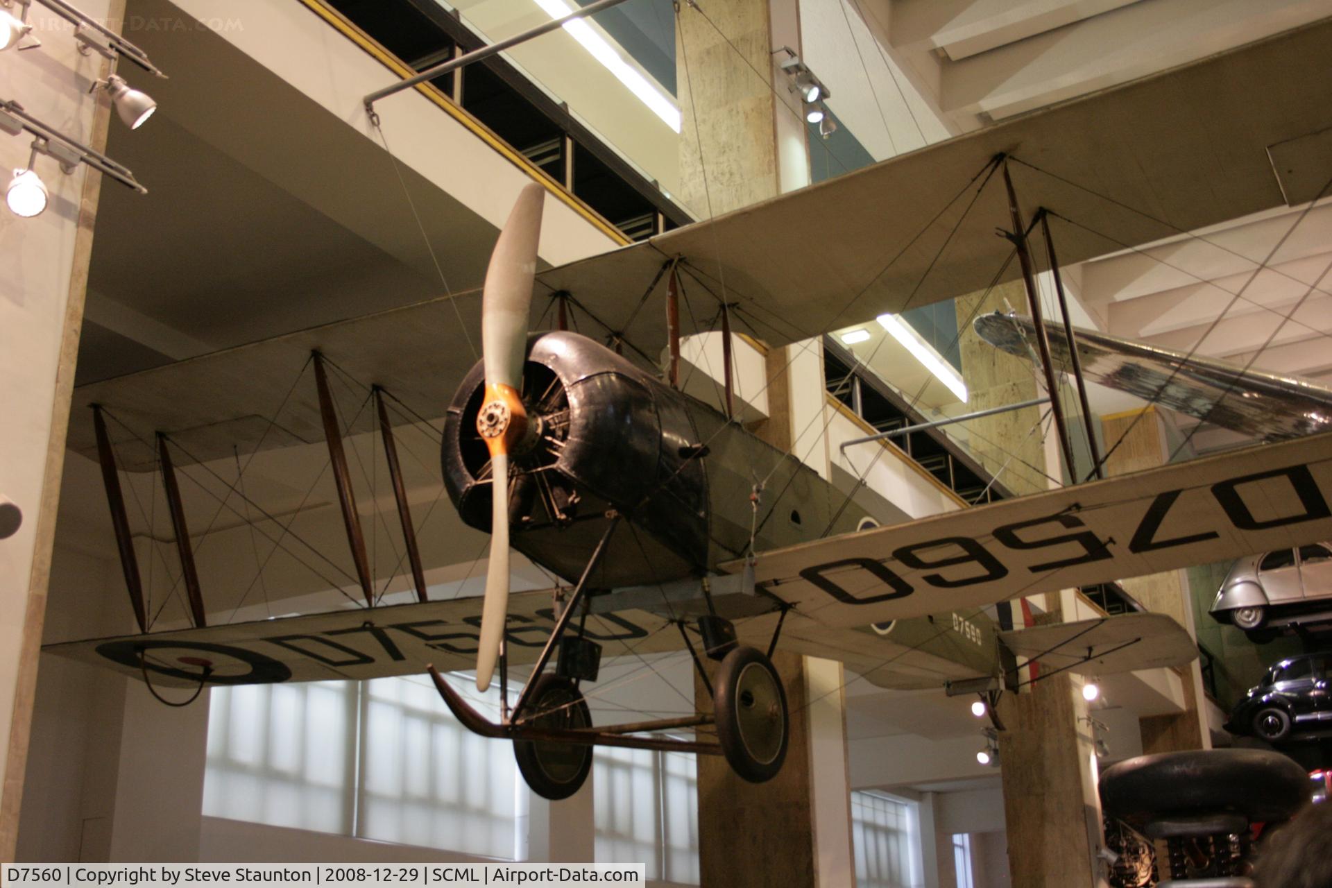 D7560, 1917 Avro 504K C/N Not found D7560, Taken at the Science Museum, London. December 2008