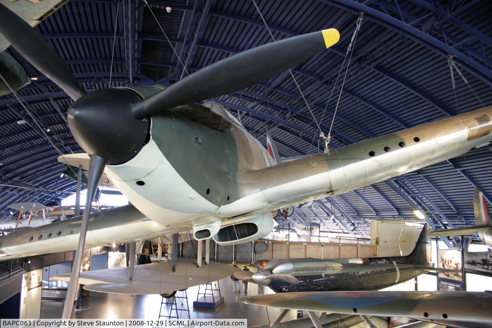 BAPC063, Hawker Hurricane Replica C/N BAPC.063, Taken at the Science Museum, London. December 2008