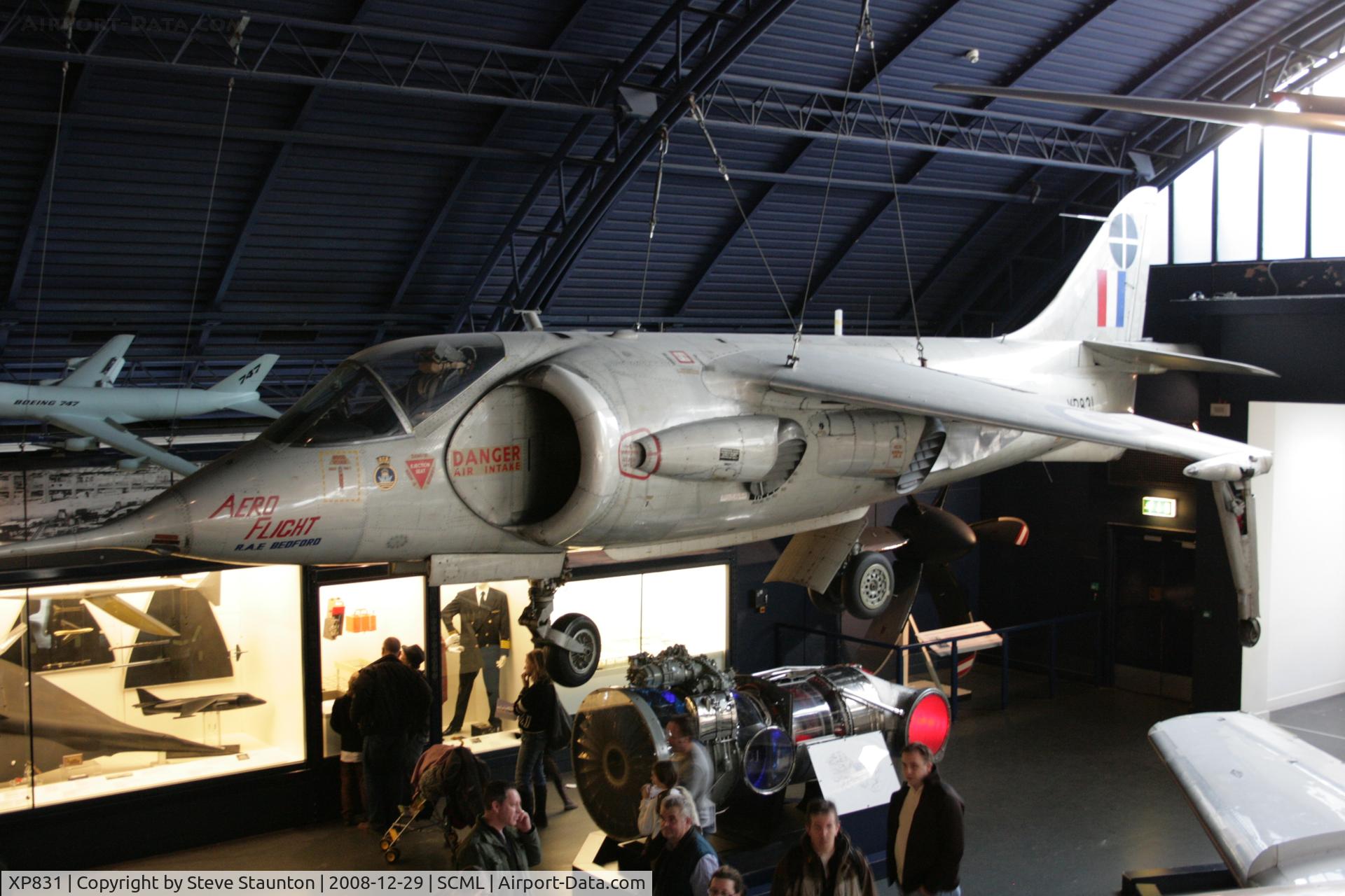 XP831, 1961 Hawker Siddeley P.1127 C/N P-01, Taken at the Science Museum, London. December 2008