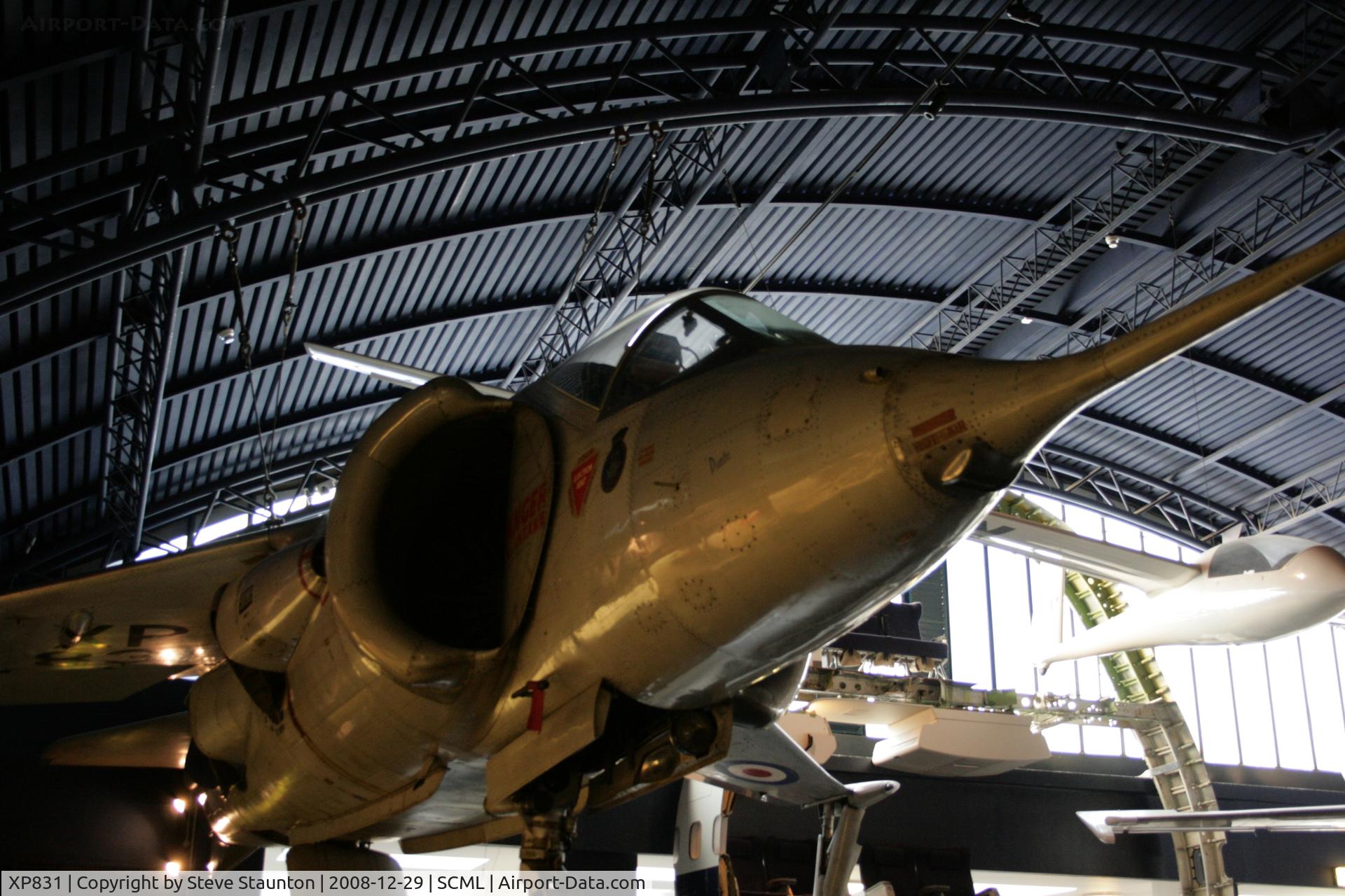 XP831, 1961 Hawker Siddeley P.1127 C/N P-01, Taken at the Science Museum, London. December 2008