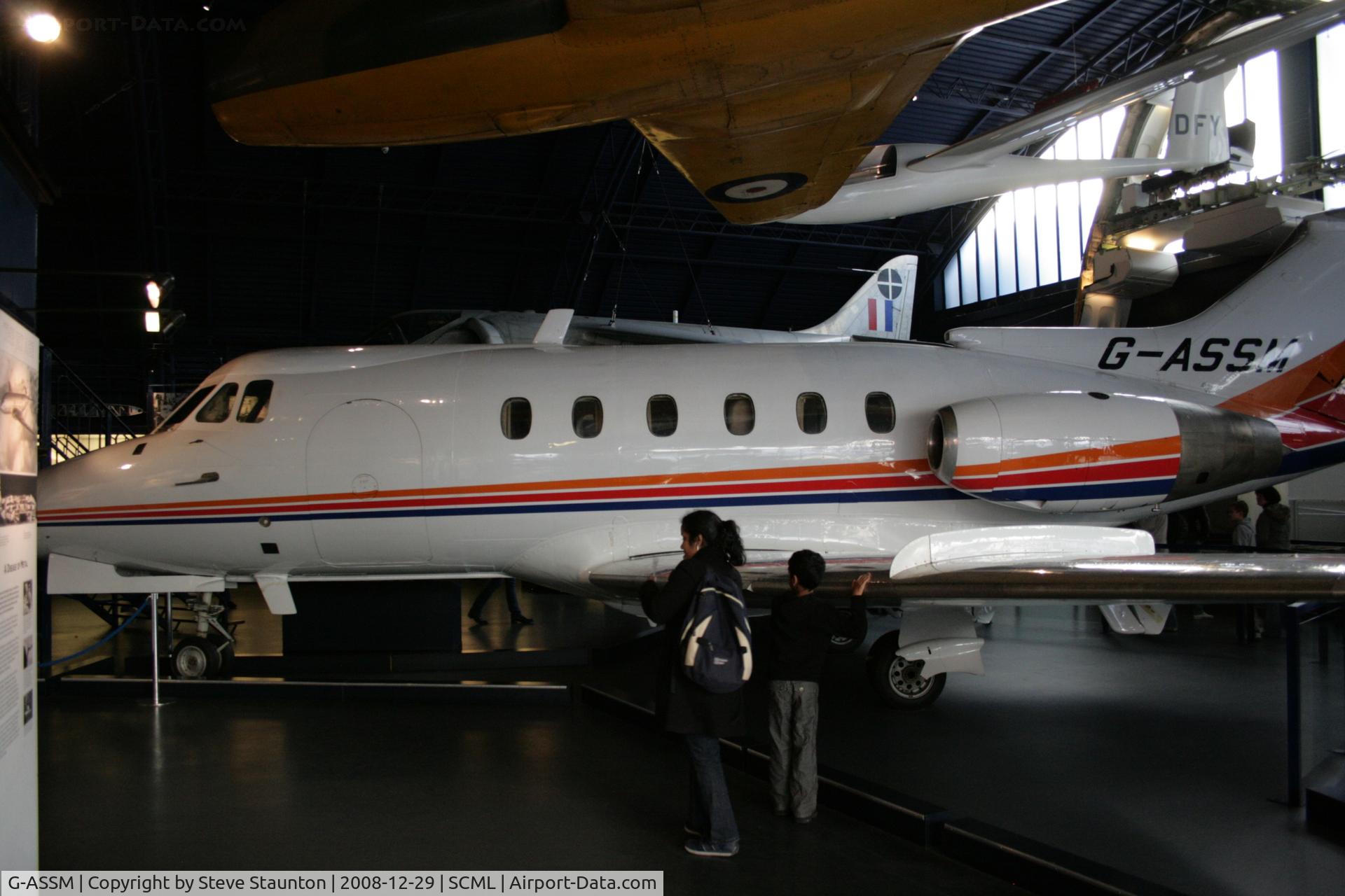 G-ASSM, 1965 Hawker Siddeley HS.125 Series 1 C/N 25010, Taken at the Science Museum, London. December 2008