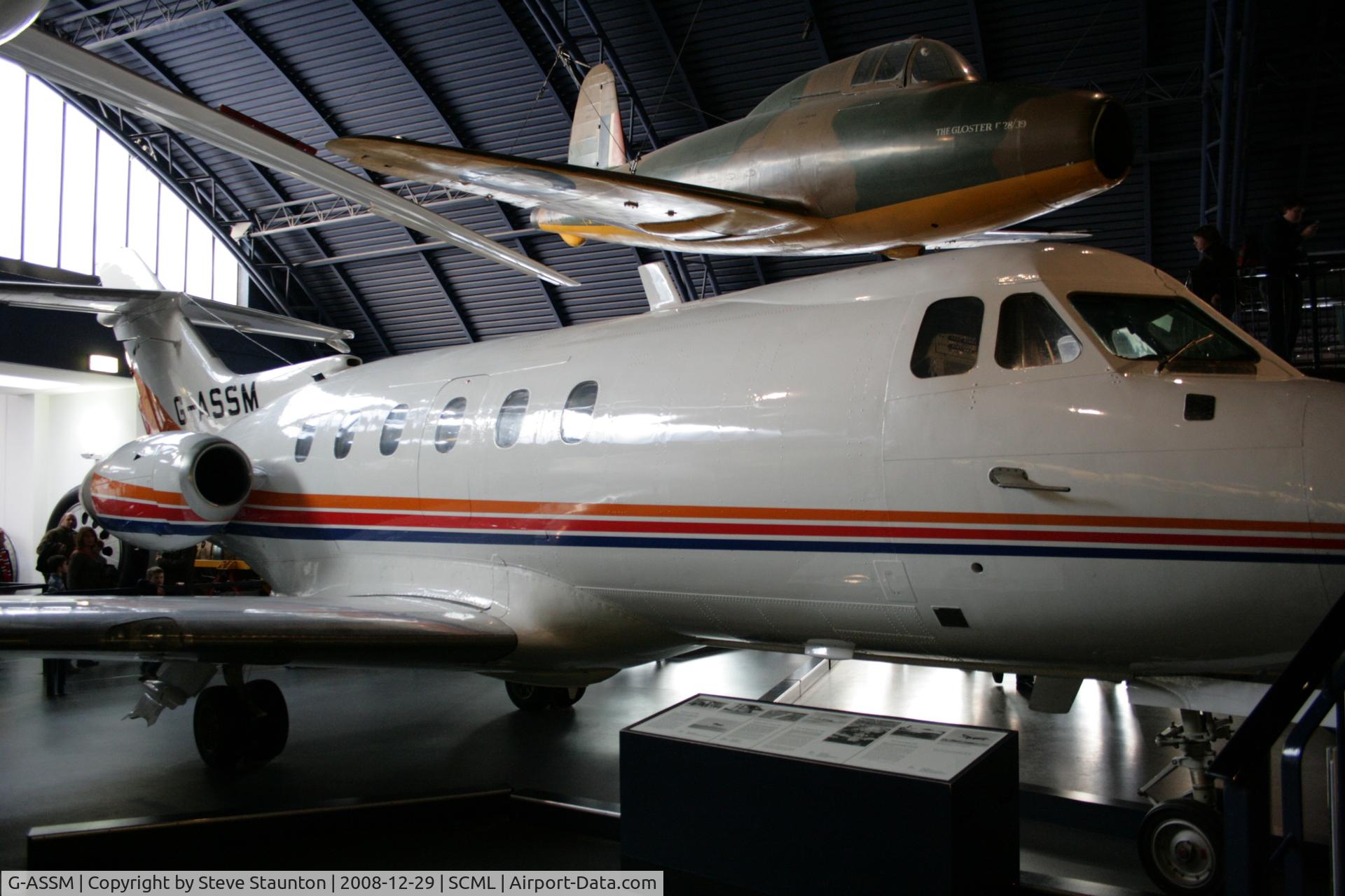 G-ASSM, 1965 Hawker Siddeley HS.125 Series 1 C/N 25010, Taken at the Science Museum, London. December 2008