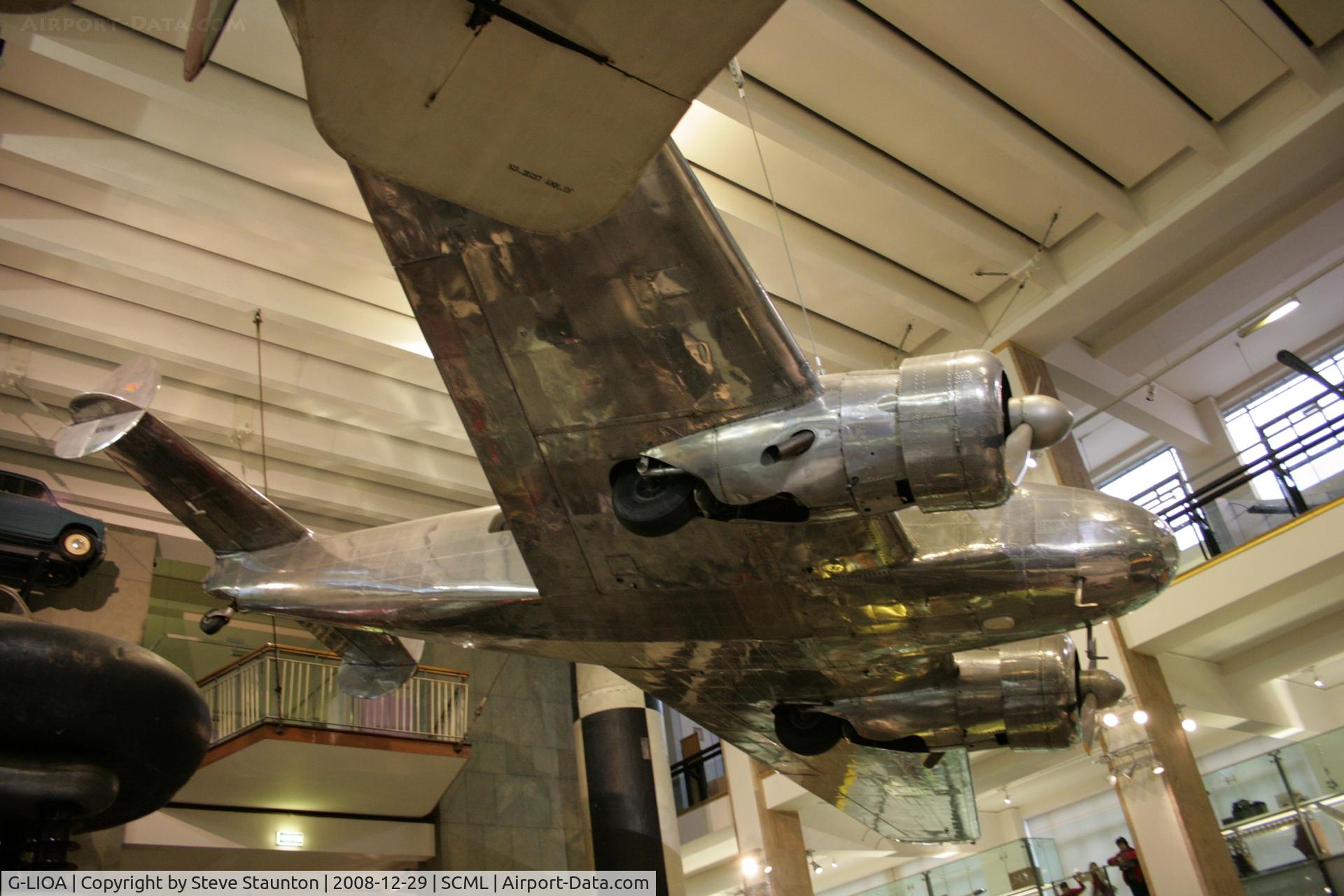 G-LIOA, Lockheed Electra 10-A C/N 1037, Taken at the Science Museum, London. December 2008