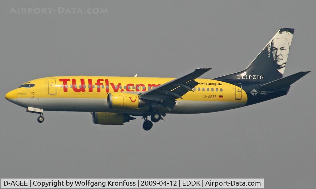 D-AGEE, 1988 Boeing 737-35B C/N 24238, Bach tail cs