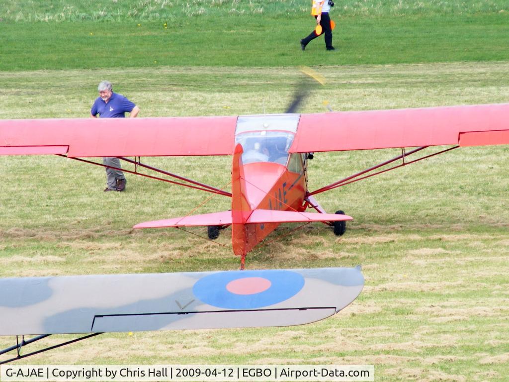G-AJAE, 1946 Auster J-1N Alpha C/N 2237, part of the Auster display