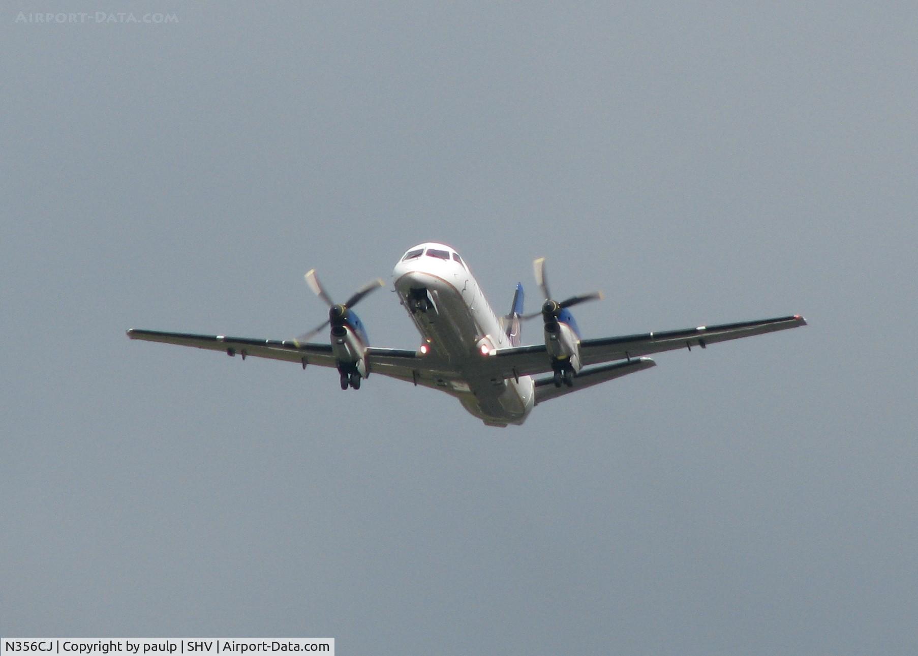 N356CJ, 1993 Saab 340B C/N 340B-356, Continental (Colgan) off of 14 at the Shreveport Regional airport.
