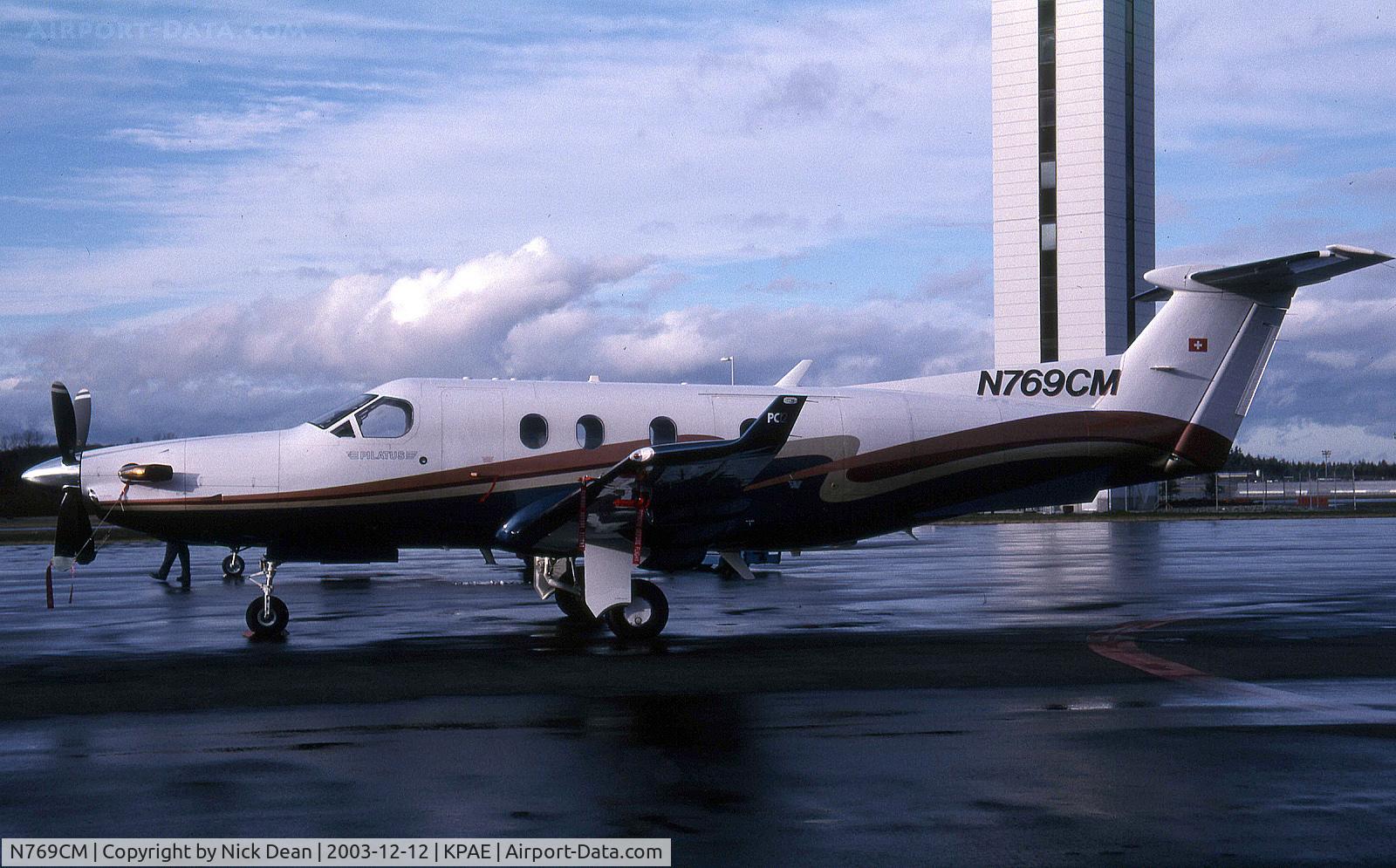 N769CM, 2002 Pilatus PC-12/45 C/N 464, KPAE