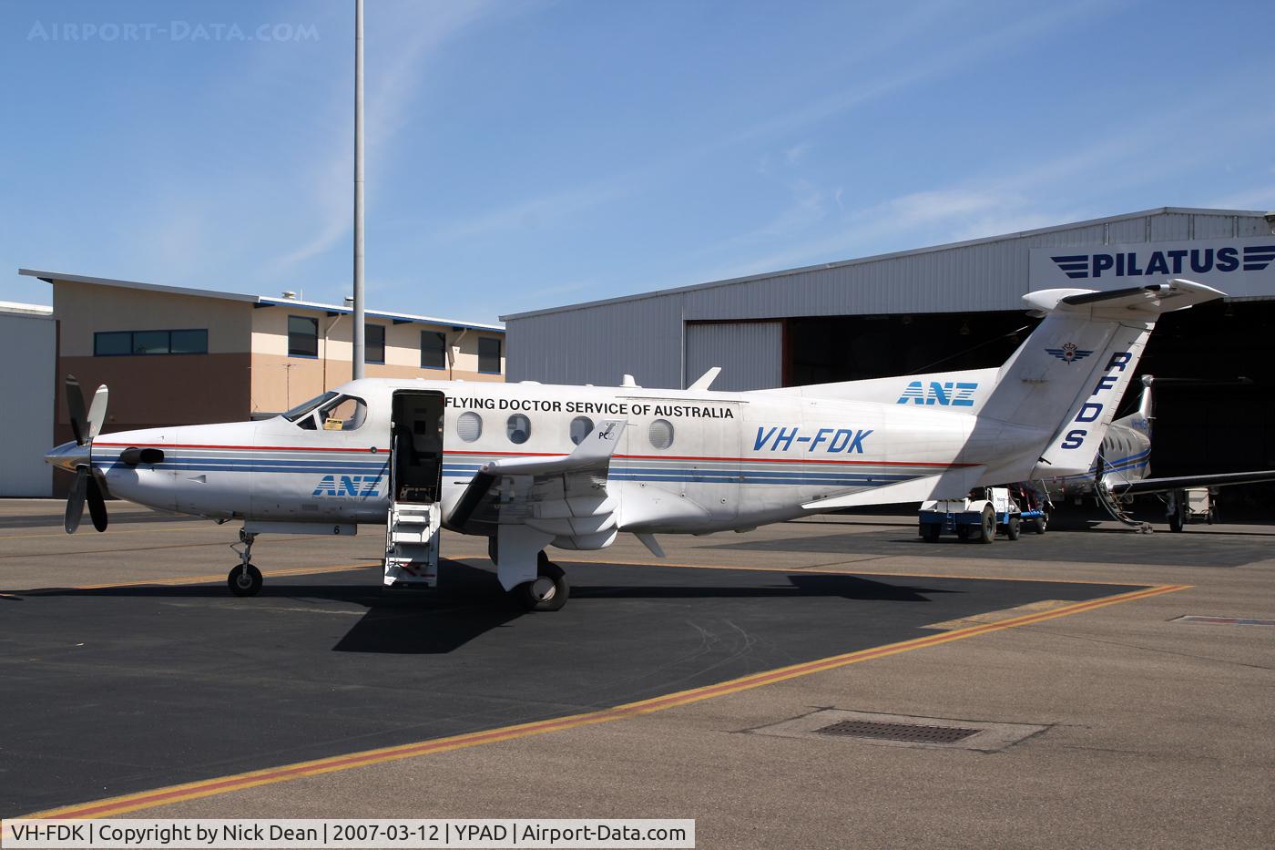 VH-FDK, 2003 Pilatus PC-12/45 C/N 466, YPAD