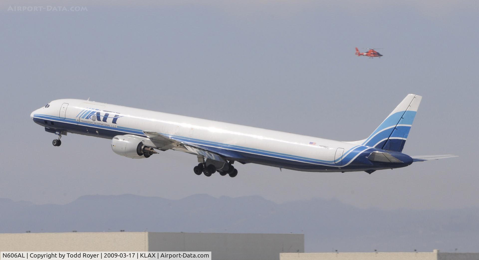 N606AL, 1969 Douglas DC-8-73F C/N 46044, Departing LAX on 25R