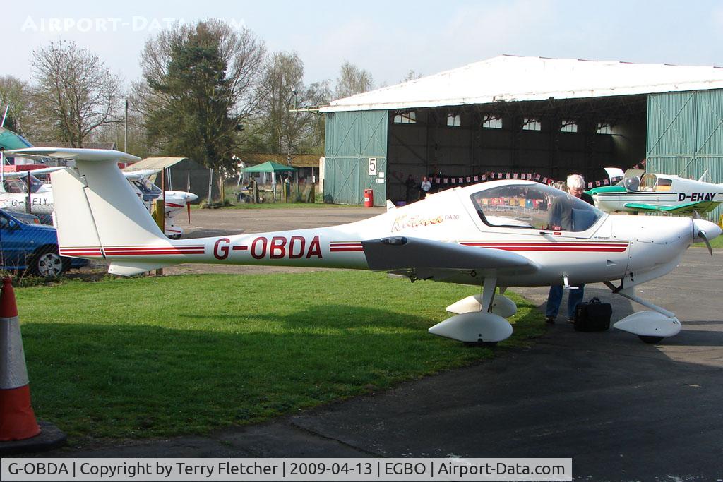 G-OBDA, 1997 Diamond DA-20A-1 Katana C/N 10260, Diamond DA20 at Wolverhampton 2009 Easter Fly-In day