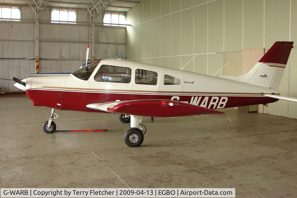 G-WARB, 1998 Piper PA-28-161 Cherokee Warrior III C/N 28-42034, Piper Pa-28-161 at Wolverhampton 2009 Easter Fly-In day