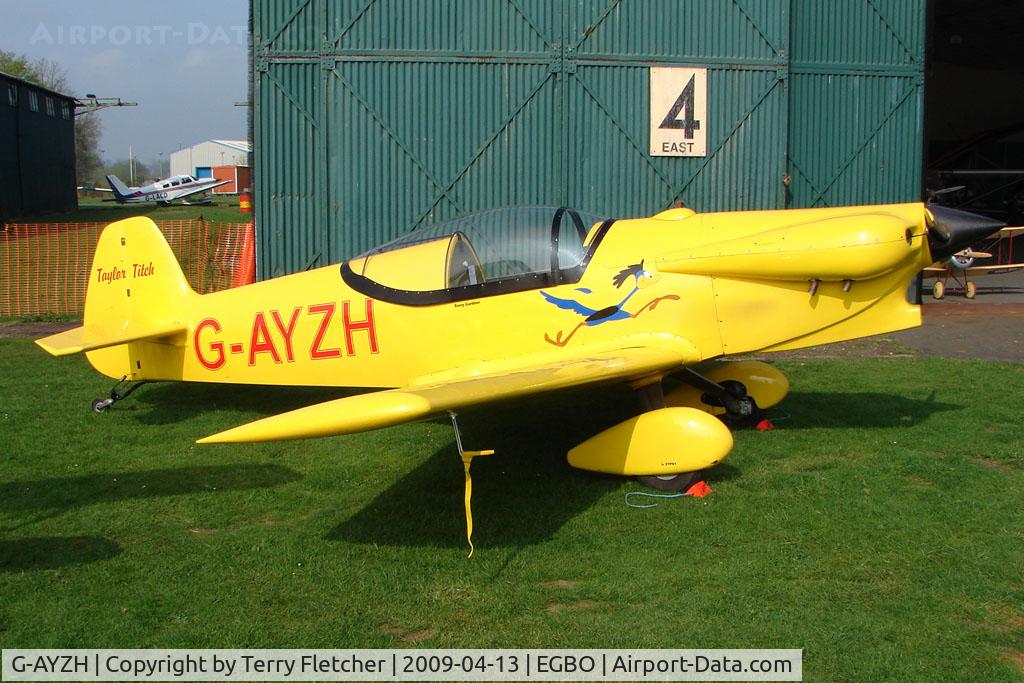 G-AYZH, 2007 Taylor JT-2 Titch C/N PFA 060-1316, Taylor Titch at Wolverhampton 2009 Easter Fly-In day