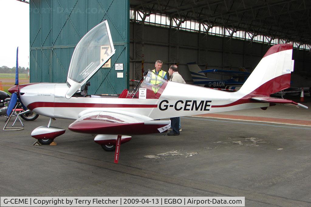 G-CEME, 2007 Aerotechnik EV-97 Eurostar C/N PFA 315-14632, EV-97 Eurostar at Wolverhampton 2009 Easter Fly-In day