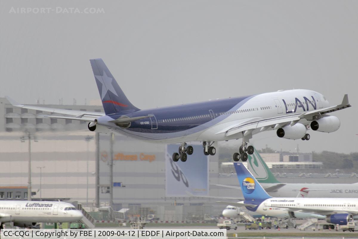 CC-CQG, 1997 Airbus A340-313X C/N 167, Lan Chile A340-300 on short final RW07L