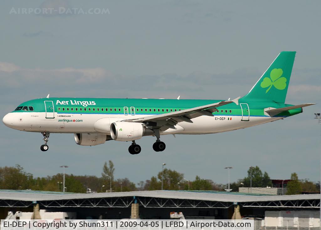 EI-DEP, 2005 Airbus A320-214 C/N 2542, On landing...
