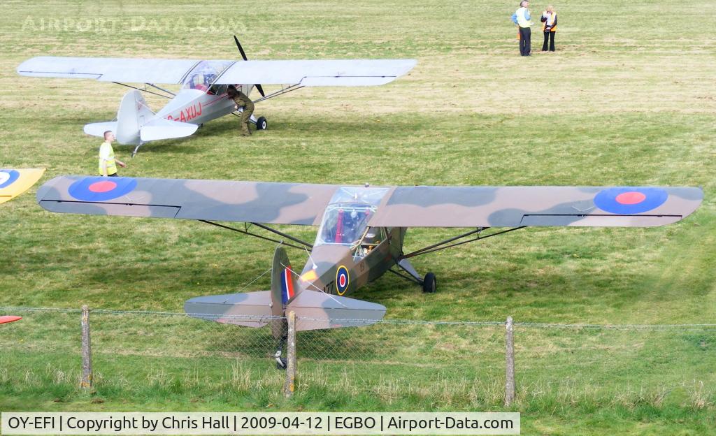 OY-EFI, 1944 Taylorcraft J Auster 5 C/N 1815, Ex Army Air Corps. Serial: TW477