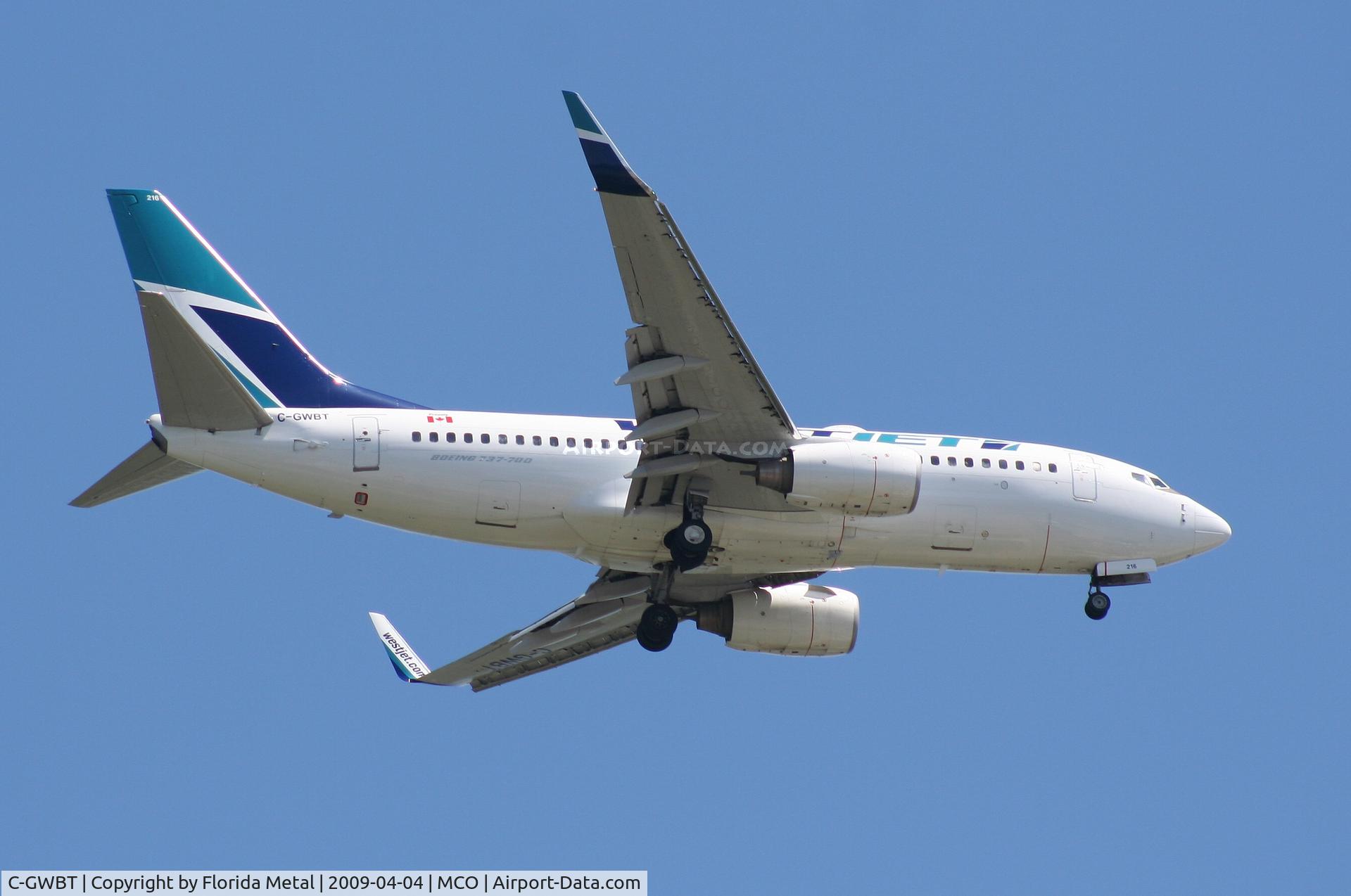 C-GWBT, 2003 Boeing 737-7CT C/N 32755, West Jet 737-700