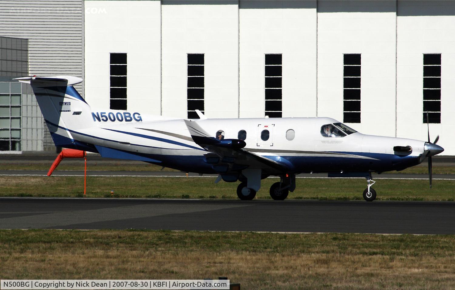 N500BG, 2004 Pilatus PC-12/45 C/N 600, KBFI