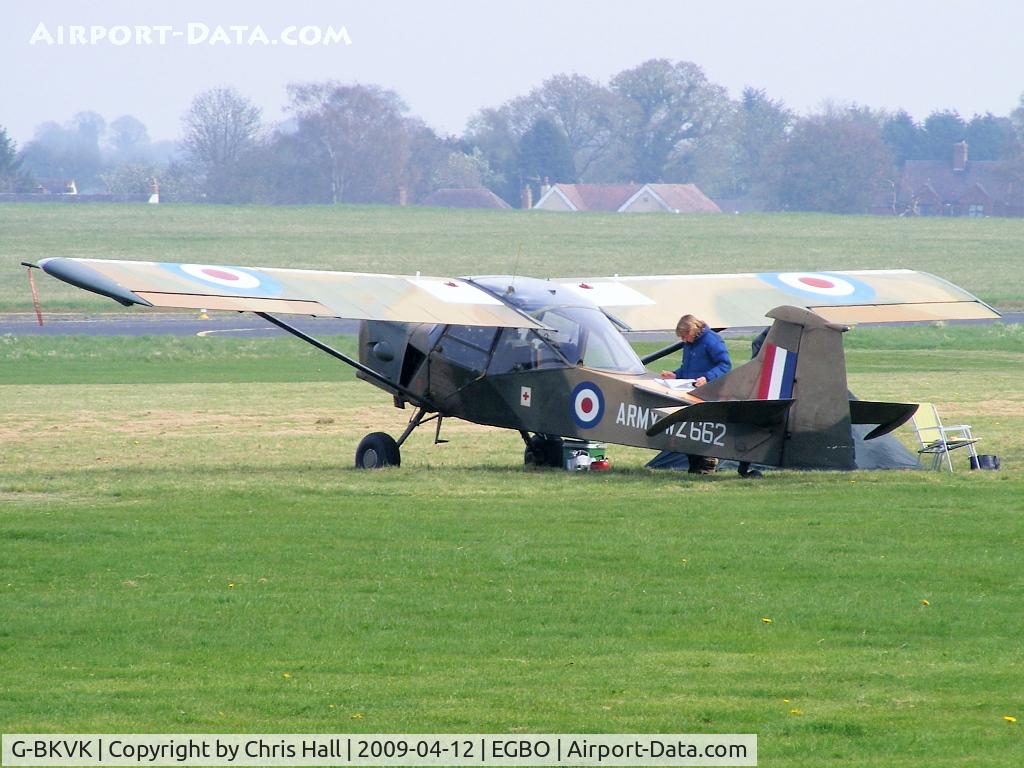 G-BKVK, 1954 Auster AOP.9 C/N AUS/10/2, Ex Army Air Corps.  Serial: WZ662