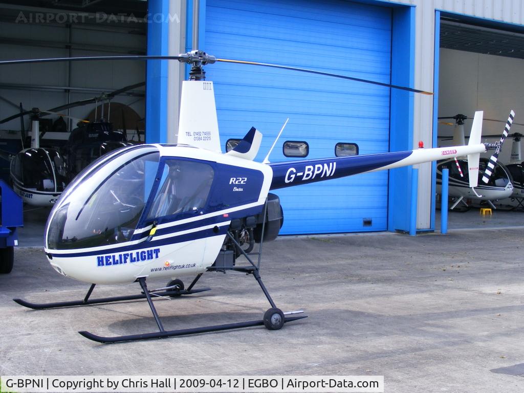 G-BPNI, 1989 Robinson R22 Beta C/N 0948, Heliflight UK Ltd