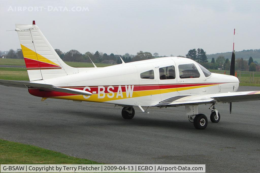 G-BSAW, 1982 Piper PA-28-161 Warrior II C/N 28-8216152, Piper PA-28-161 at Wolverhampton 2009 Easter Fly-In day