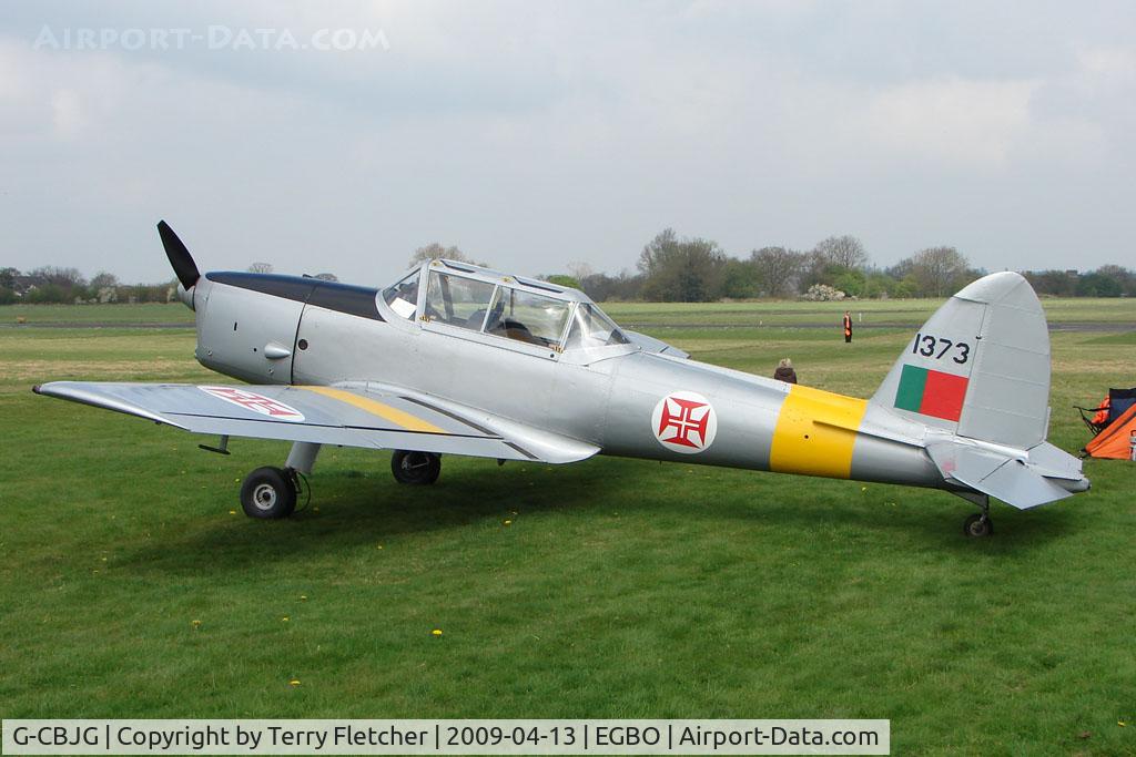 G-CBJG, 1961 OGMA DHC-1 Chipmunk T.20 C/N OGMA-63, DHC-1 Chipmunk in Portuguese AF colours at Wolverhampton 2009 Easter Fly-In day