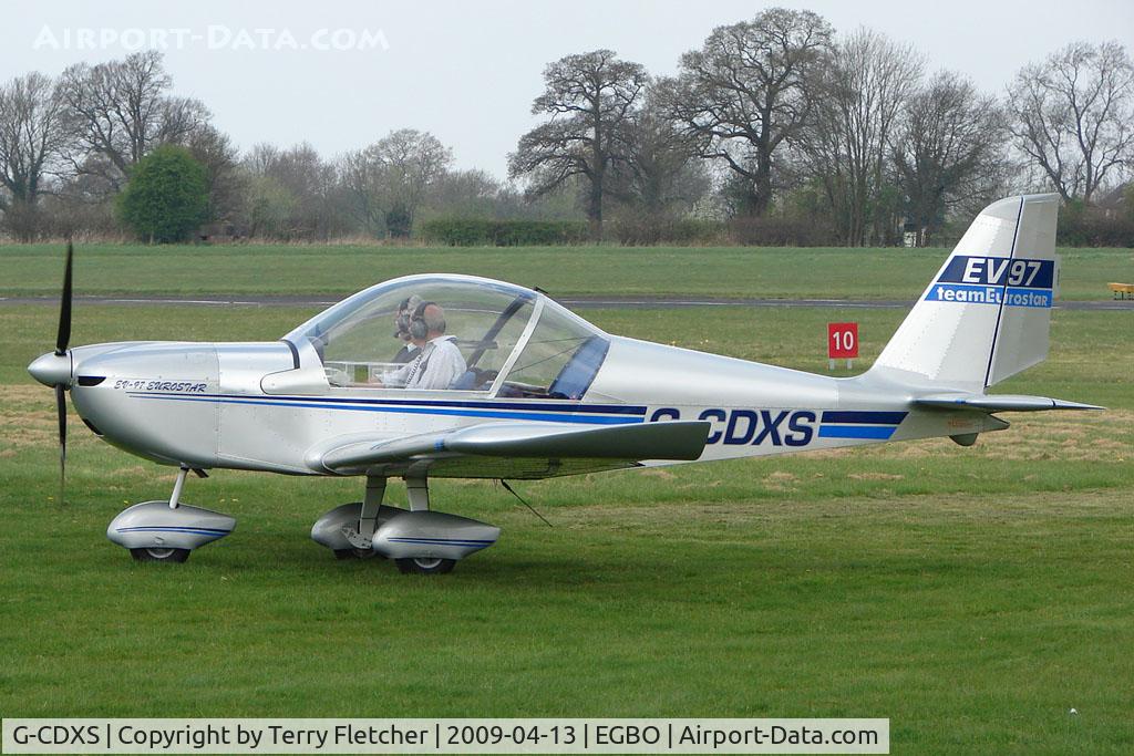 G-CDXS, 2006 Cosmik EV-97 TeamEurostar UK C/N 2627, EV-97 Eurostar at Wolverhampton 2009 Easter Fly-In day