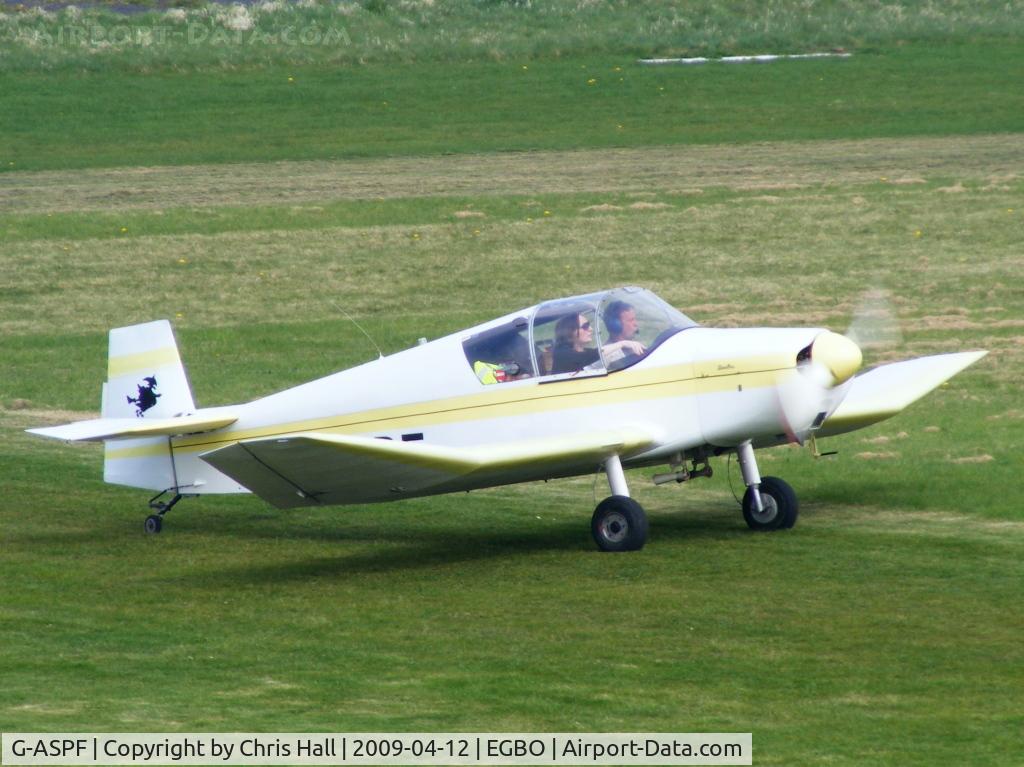 G-ASPF, 1955 Jodel (Wassmer) D-120 Paris-Nice C/N 02, at the Easter Wings and Wheels Charity fly in, at Halfpenny Green