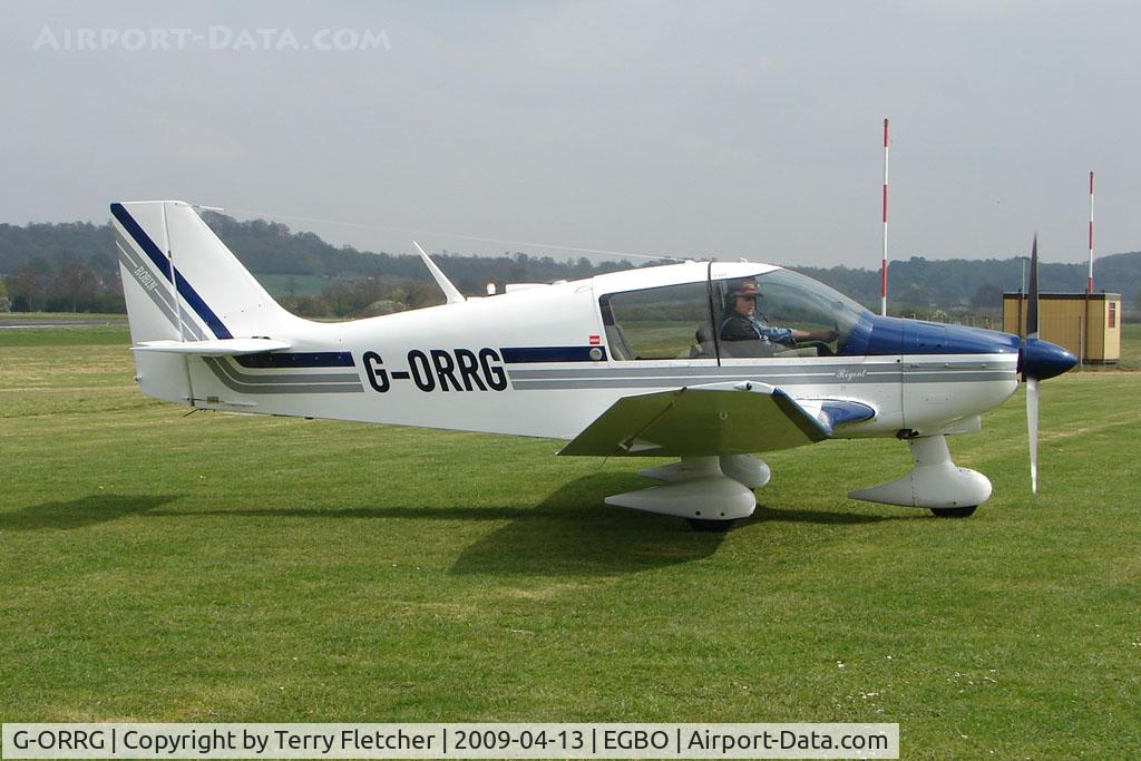 G-ORRG, 1977 Robin DR-400-180 Regent Regent C/N 1216, at Wolverhampton 2009 Easter Fly-In day