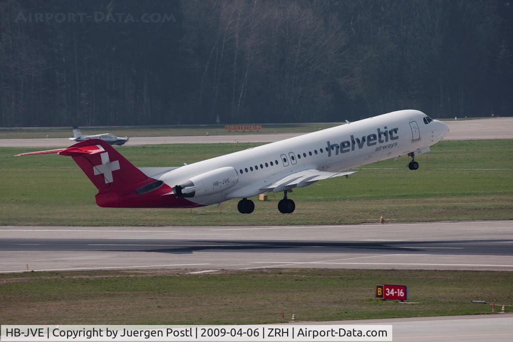 HB-JVE, 1993 Fokker 100 (F-28-0100) C/N 11459, Fokker 100