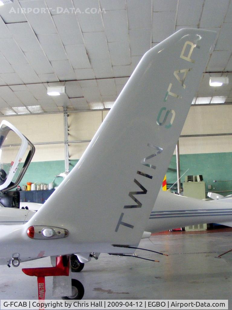 G-FCAB, 2005 Diamond DA-42 Twin Star C/N 42.060, wing tip of the DA42