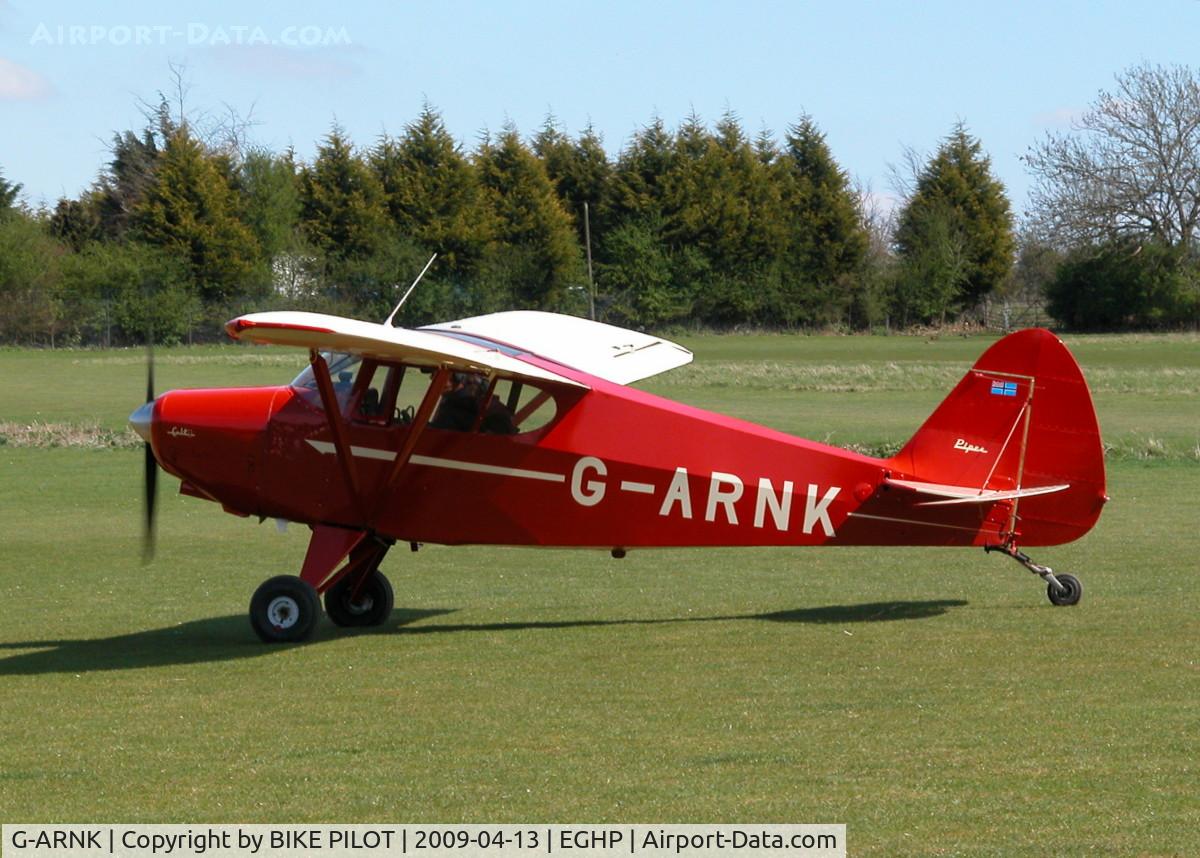 G-ARNK, 1961 Piper PA-22-108 Colt Colt C/N 22-8622, TAXYING OUT FOR DEPARTURE