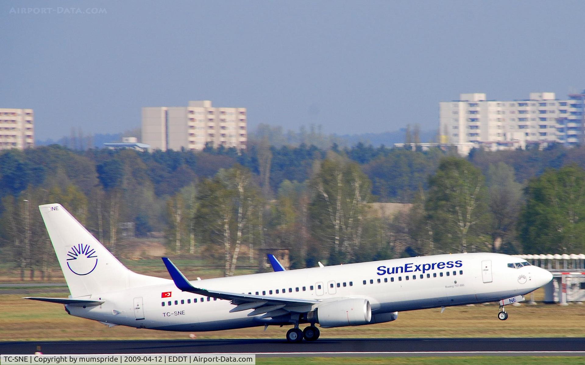 TC-SNE, 2008 Boeing 737-8HX C/N 29684, Boeing 737-8HX of turkish airline SUN EXPRESS, a daughter of german LUFTHANSA
