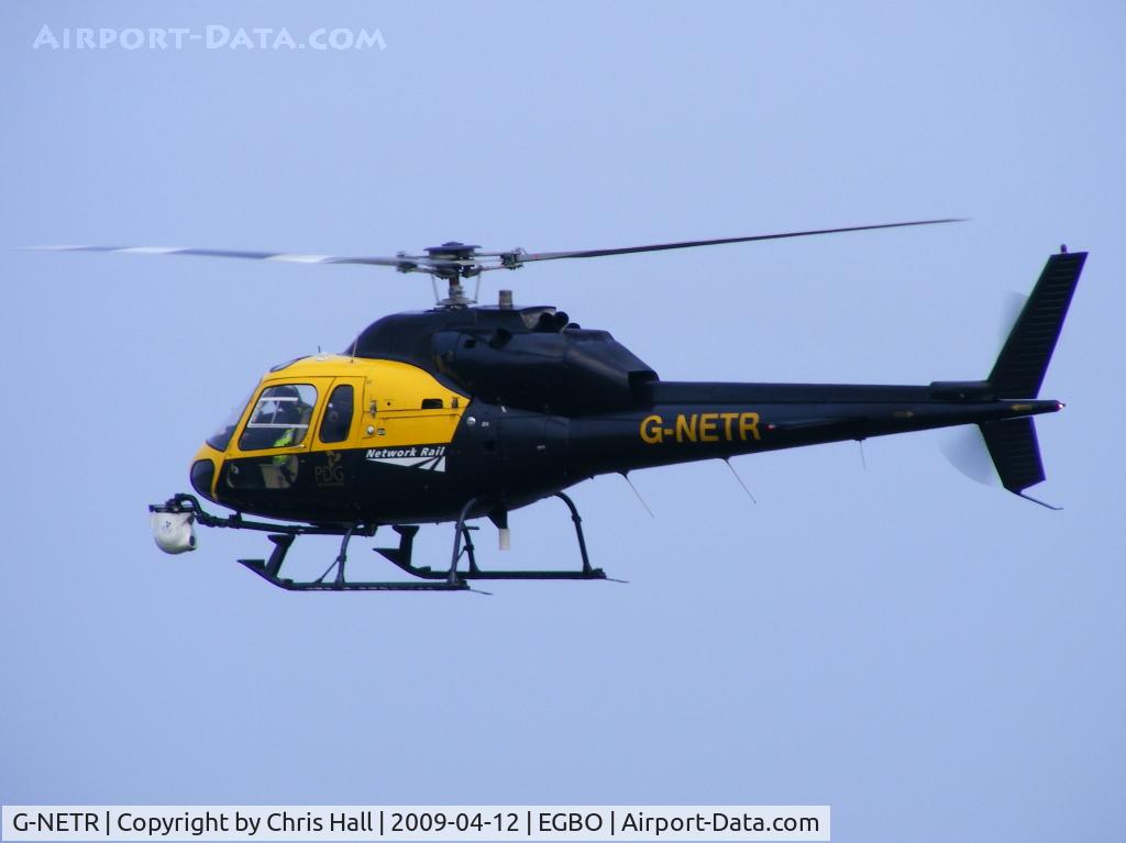 G-NETR, 1982 Aerospatiale AS-355F-1 Ecureuil 2 C/N 5164, PLM Dollar Ltd operating for Network rail, Previous ID's G-JARV, G-OGHL