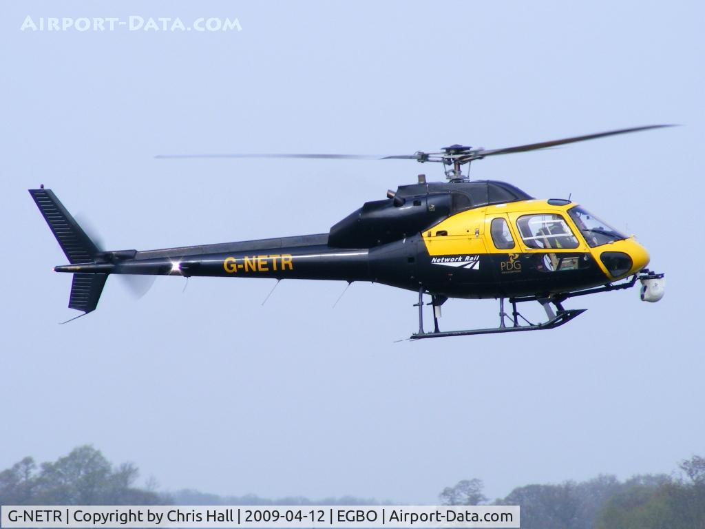 G-NETR, 1982 Aerospatiale AS-355F-1 Ecureuil 2 C/N 5164, PLM Dollar Ltd operating for Network rail, Previous ID's G-JARV, G-OGHL